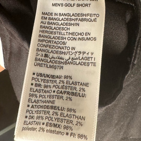 Amazon Essentials Black Golf Stretch Uniform Shorts 38W NWT - Picture 5 of 5